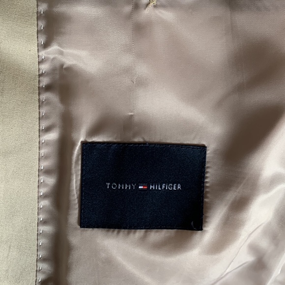 Tommy Hilfiger 2 button khaki blazer size L42 98% cotton 2% spandex - Picture 4 of 7